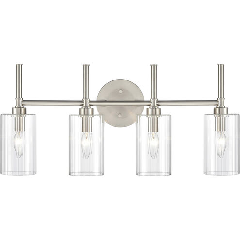 Chastine 4 Light 25.5 inch Brushed Nickel Vanity Light Wall Light